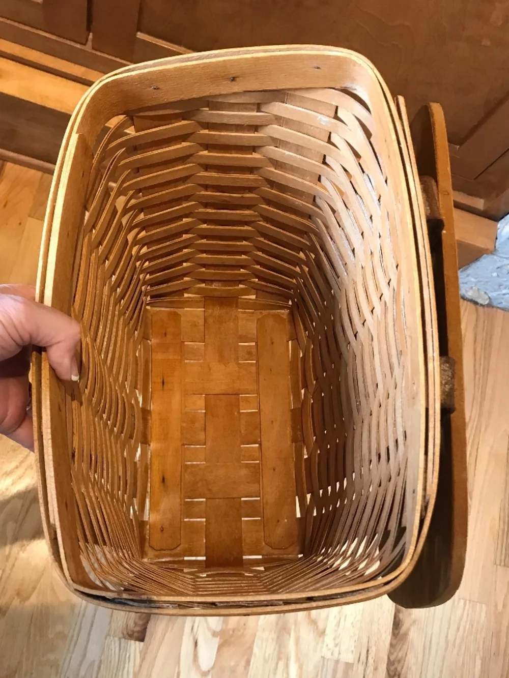 FARMHOUSE 🔥 RUSTIC COTTAGE SHABBY CHIC 1995 MAIL BASKET
